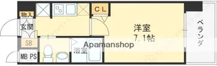 エグゼ天神橋【2階】の間取り