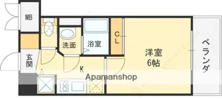 アドバンス西梅田ジェイス【7階】の間取り