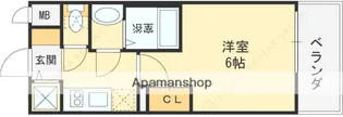 アドバンス西梅田ジェイス【8階】の間取り