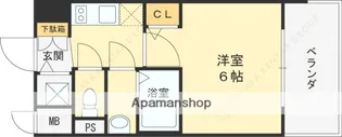 エスリード大阪梅田リュクス【8階】の間取り