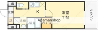 ビガーポリス405同心Ⅲ【9階】の間取り