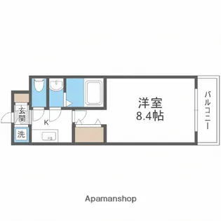 ディクス福島レジデンス【8階】の間取り