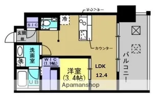 ベネチア天満橋【11階】の間取り