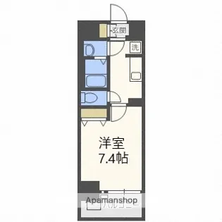レオンヴァリエ大阪ベイシティ【8階】の間取り