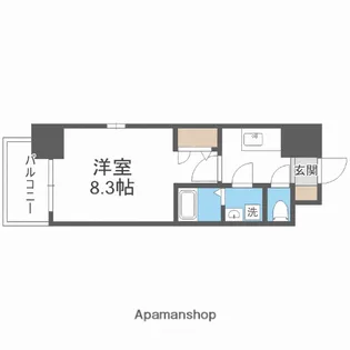 エスリードレジデンス弁天町グランデ【10階】の間取り