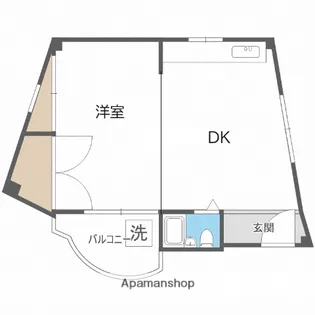 福島マンション【2階】の間取り