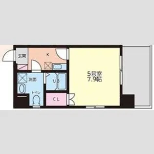 S-FORT弁天町【4階】の間取り