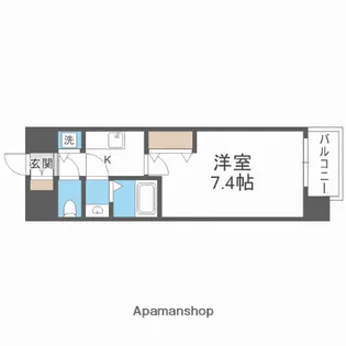 ルミエール野田阪神 本館【10階】の間取り