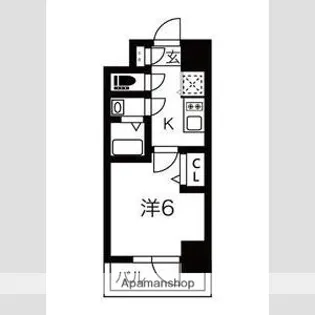 エスリードレジデンス大阪福島フロント【13階】の間取り