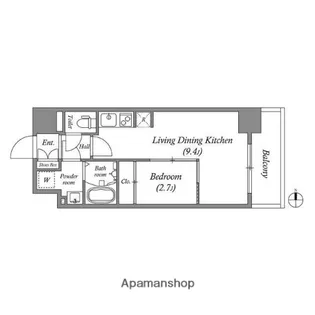 セレーノ南森町【5階】の間取り