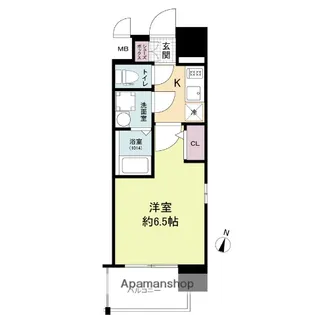 エスリードレジデンス大阪福島シティウエスト【9階】の間取り