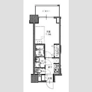 SーRESIDENCE福島玉川UNO【1202号室】の間取り