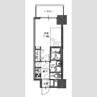 S-RESIDENCE福島玉川Uno【2階】の間取り