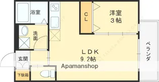 大阪府大阪市鶴見区今津北4丁目【アパート】の間取り