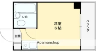 ラレジデンス今里【4B号室】の間取り