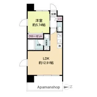 Dimus福島【6階】の間取り