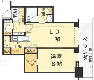 グランドメゾン新梅田タワー THE CLUB RESIDENCE【15階】の間取り