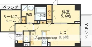 フラットレモン【502号室】の間取り