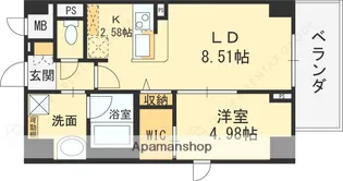 フラットレモン【8階】の間取り