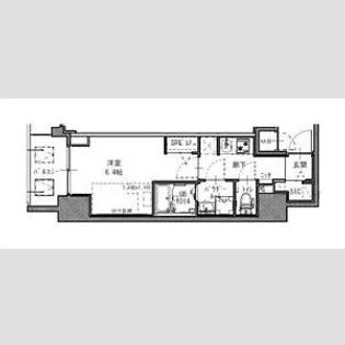 SーRESIDENCE福島玉川TRES【2階】の間取り