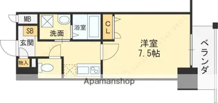 LaDouceur梅田West【9階】の間取り