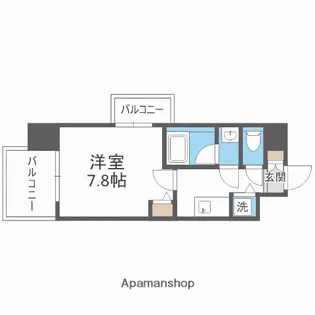 LA DOUCEUR北巽【14階】の間取り