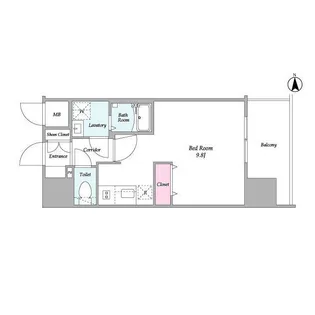 BPRレジデンス梅田西【7階】の間取り