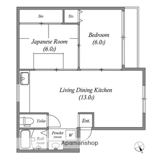 アブニール【2階】の間取り