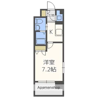 エスリード弁天町パークプレイス【9階】の間取り