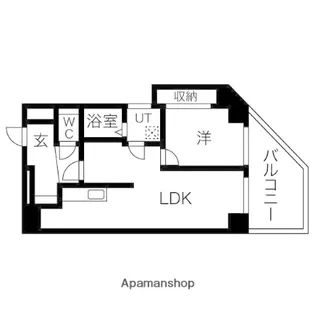 ポートヴィラ弁天【3階】の間取り
