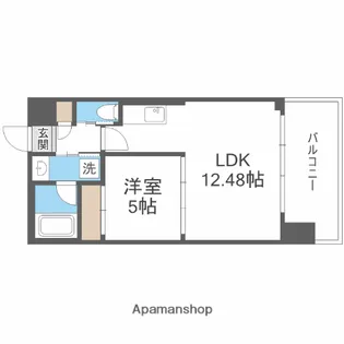 プレジオ弁天町【7階】の間取り