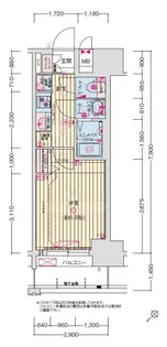 プレサンス朝潮橋ベイ・ブリーズ【6階】の間取り