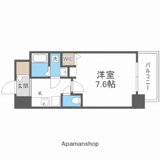 ベイサイドパークOSAKAノースレジデンシス【7階】の間取り