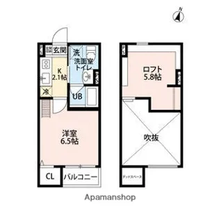 Studio MARMS AIKAWA【1階】の間取り