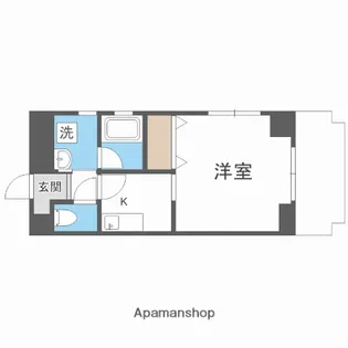 ボンジュール築港【4階】の間取り