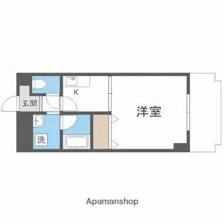 ボンジュール築港【4階】の間取り