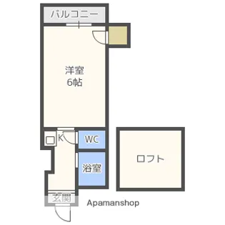 ボンジュールビル【4階】の間取り