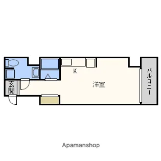 ZERO弁天【801号室】の間取り