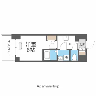 エスリード弁天町桜通レジデンス【8階】の間取り