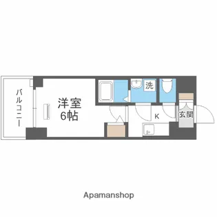 エスリード弁天町桜通レジデンス【6階】の間取り