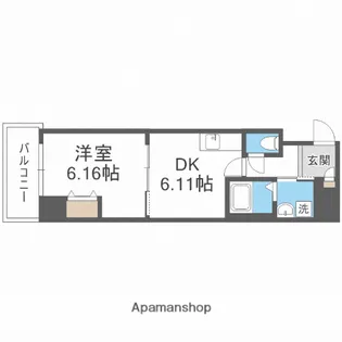 レジデンス朝潮橋【803号室】の間取り