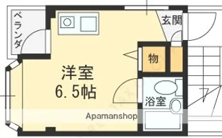プラザ波除【401号室】の間取り