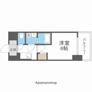 エスリードレジデンス梅田マークス【2階】の間取り