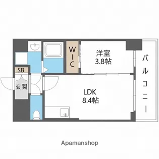 エスリードレジデンス梅田マークス【1002号室】の間取り