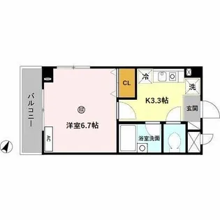 グランセピア【3階】の間取り