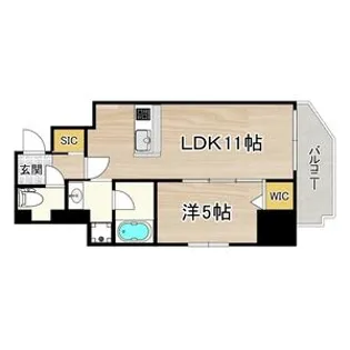 フェルザ福島【14階】の間取り