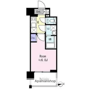 エスリード ザ・グレア大阪【8階】の間取り