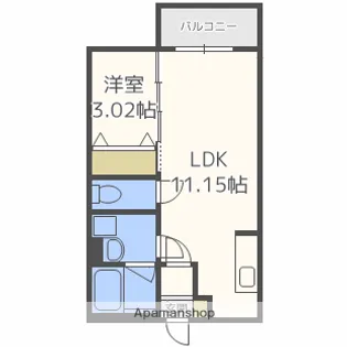 FELIZ梅香【1階】の間取り