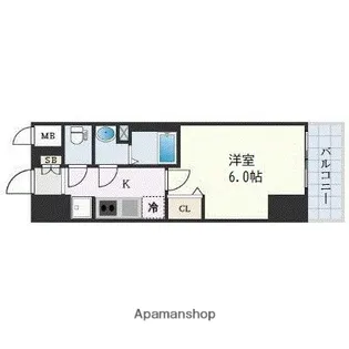 プレサンス福島吉野ミナージ【11階】の間取り