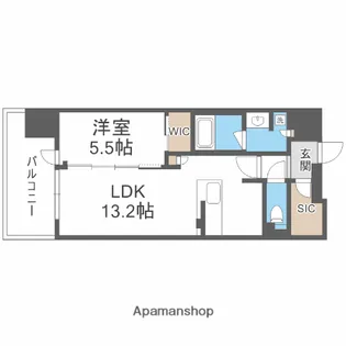 シエリア梅田豊崎【5階】の間取り